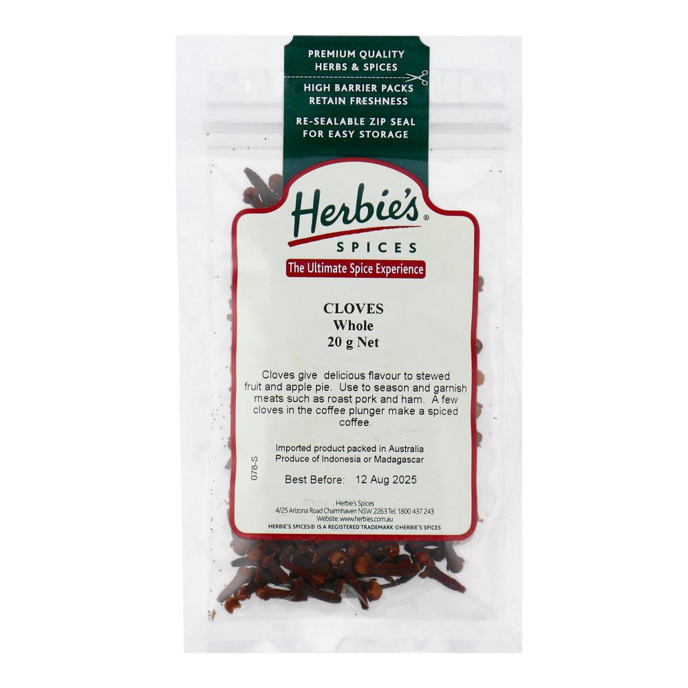 Herbies Cloves Whole, 20gm