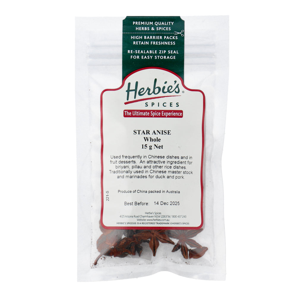 Herbies Star Anise Whole, 15gm