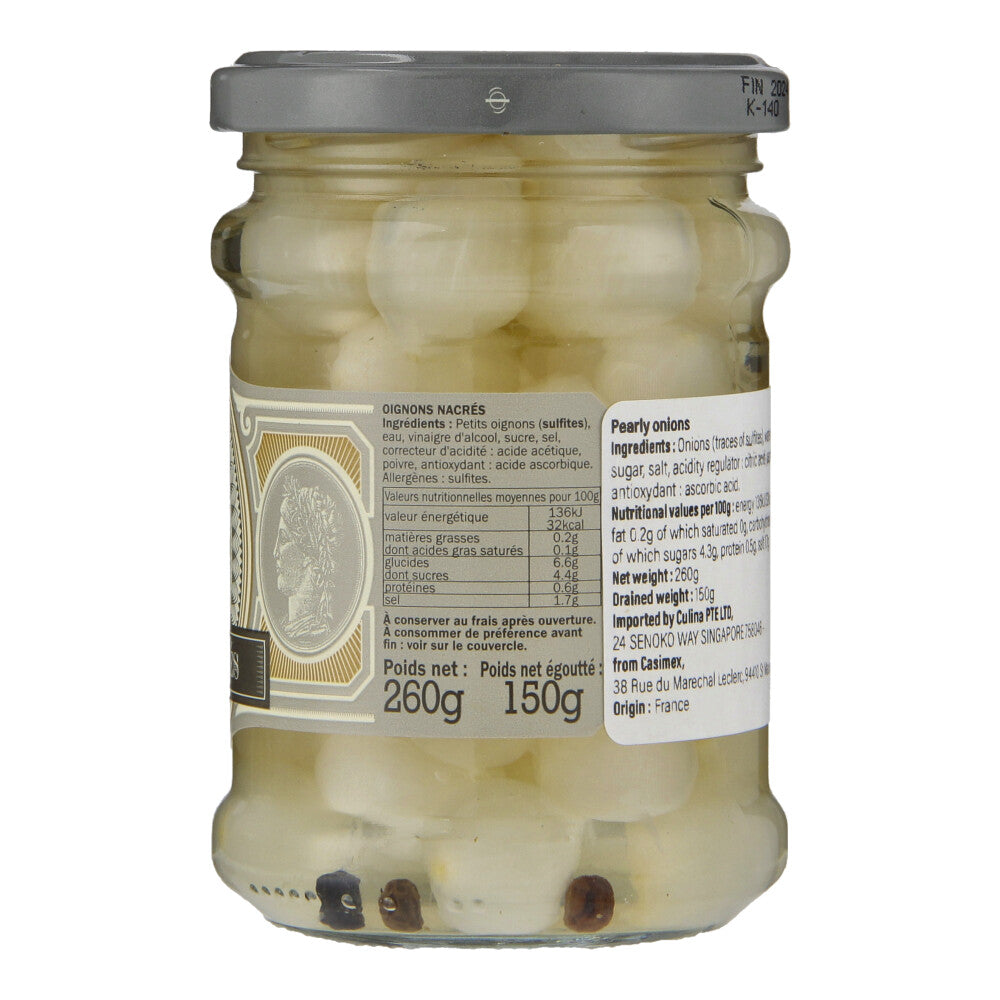 Bornibus Pearly Onion in Vinegar (Oignons Nacres) 260g