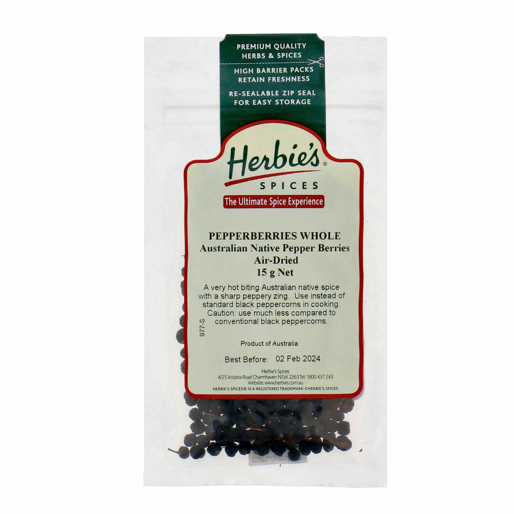 Herbies Pepperberry Native Whole, 15gm