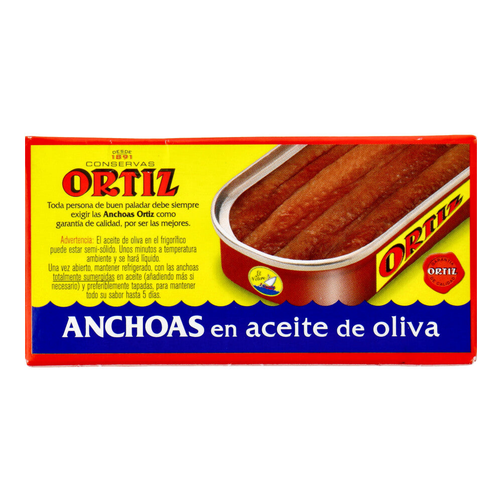 Conservas Ortiz Anchovy Fillets In Olive Oil, 47.5gm