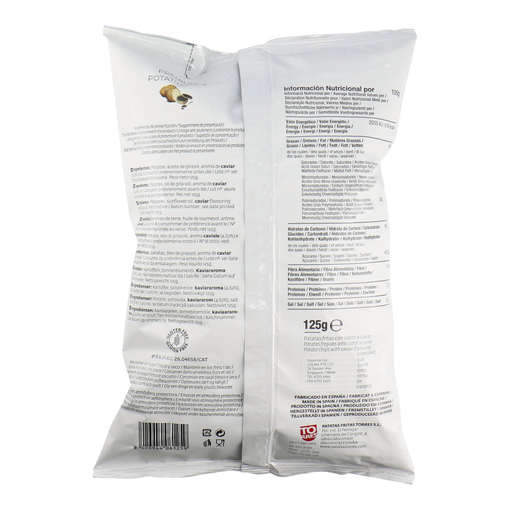 Torres Selecta Caviar Potato Chips 125gm