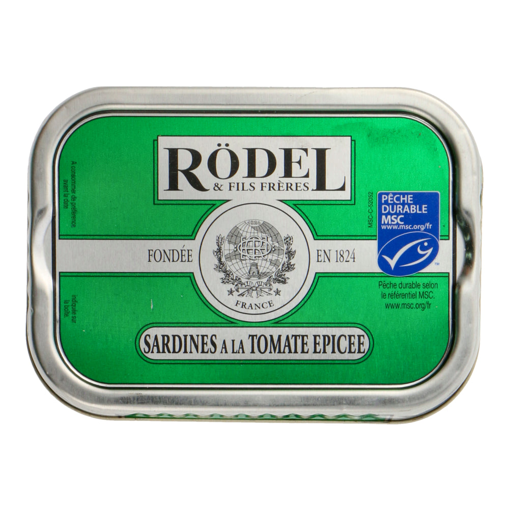 Rodel Sardines In Olive Oil With Spiced Tomato 1/6, 115gm