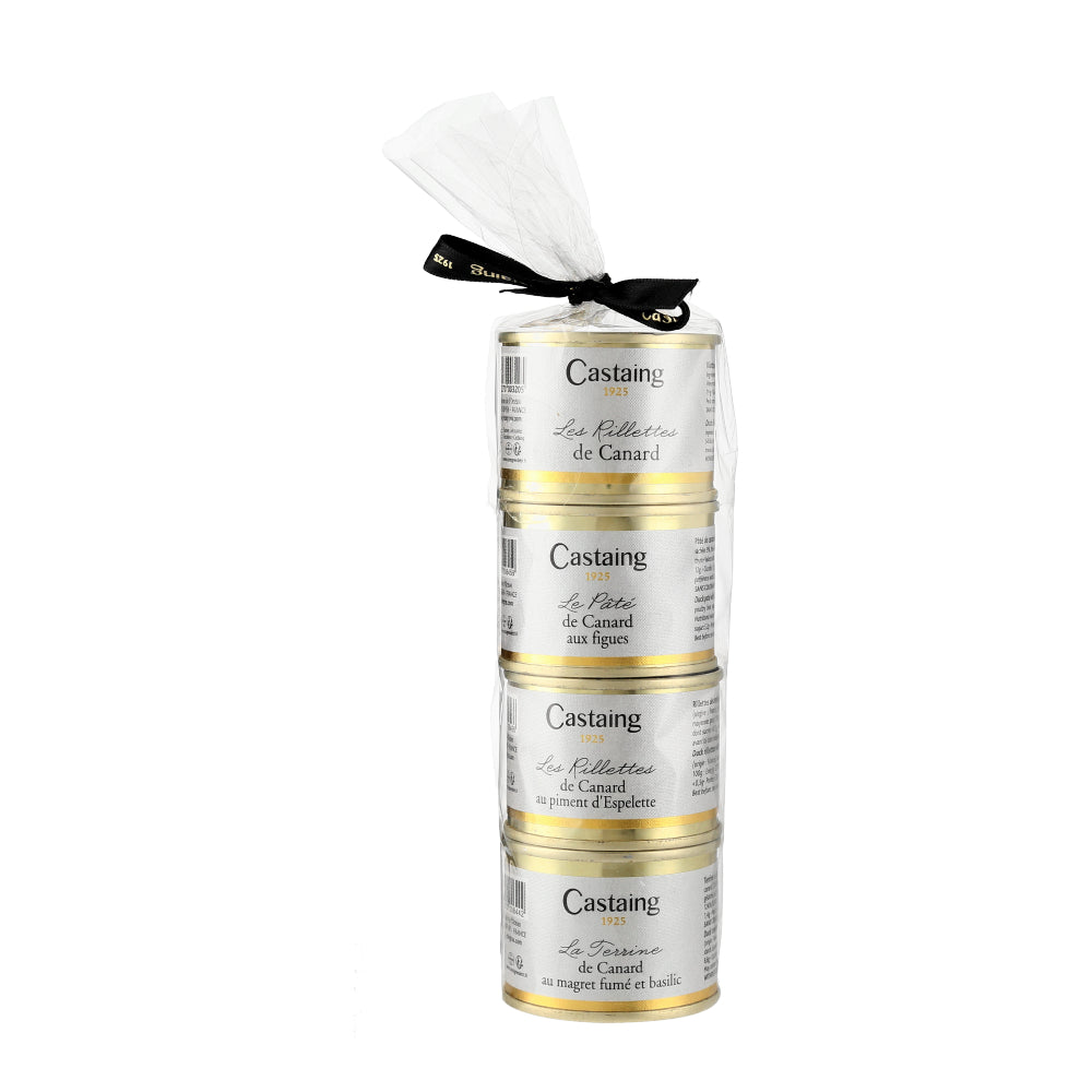 Castaing Gourmet Set (Duck Rillettes/Duck Rillettes With Espelette Pep