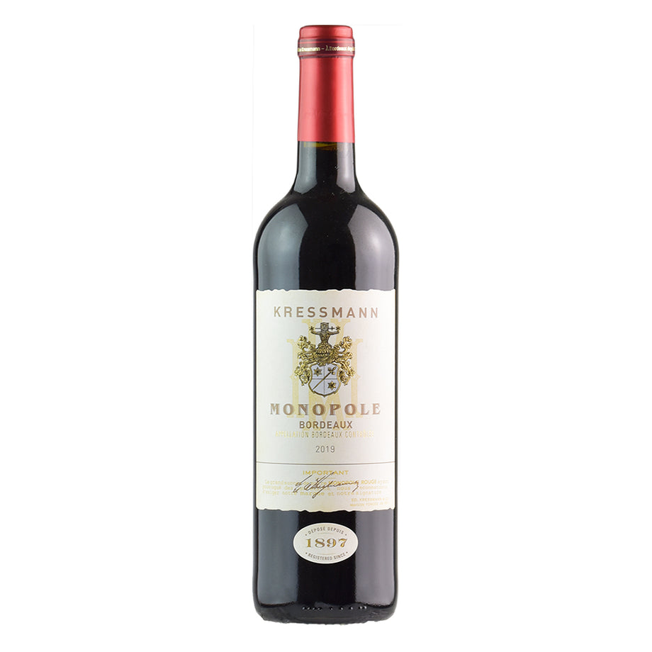 Kressmann Monopole Bordeaux Rouge 2019, 75cl