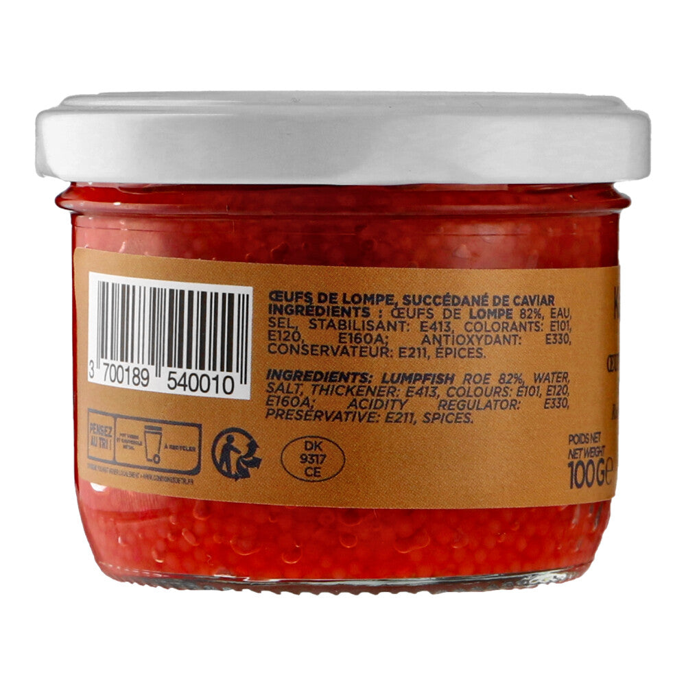 Lamp Fish Roe Lumpfish Red Roe, 100gm