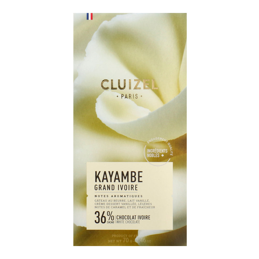 Cluizel Tablet Kayambe White Chocolate 36% 70gm