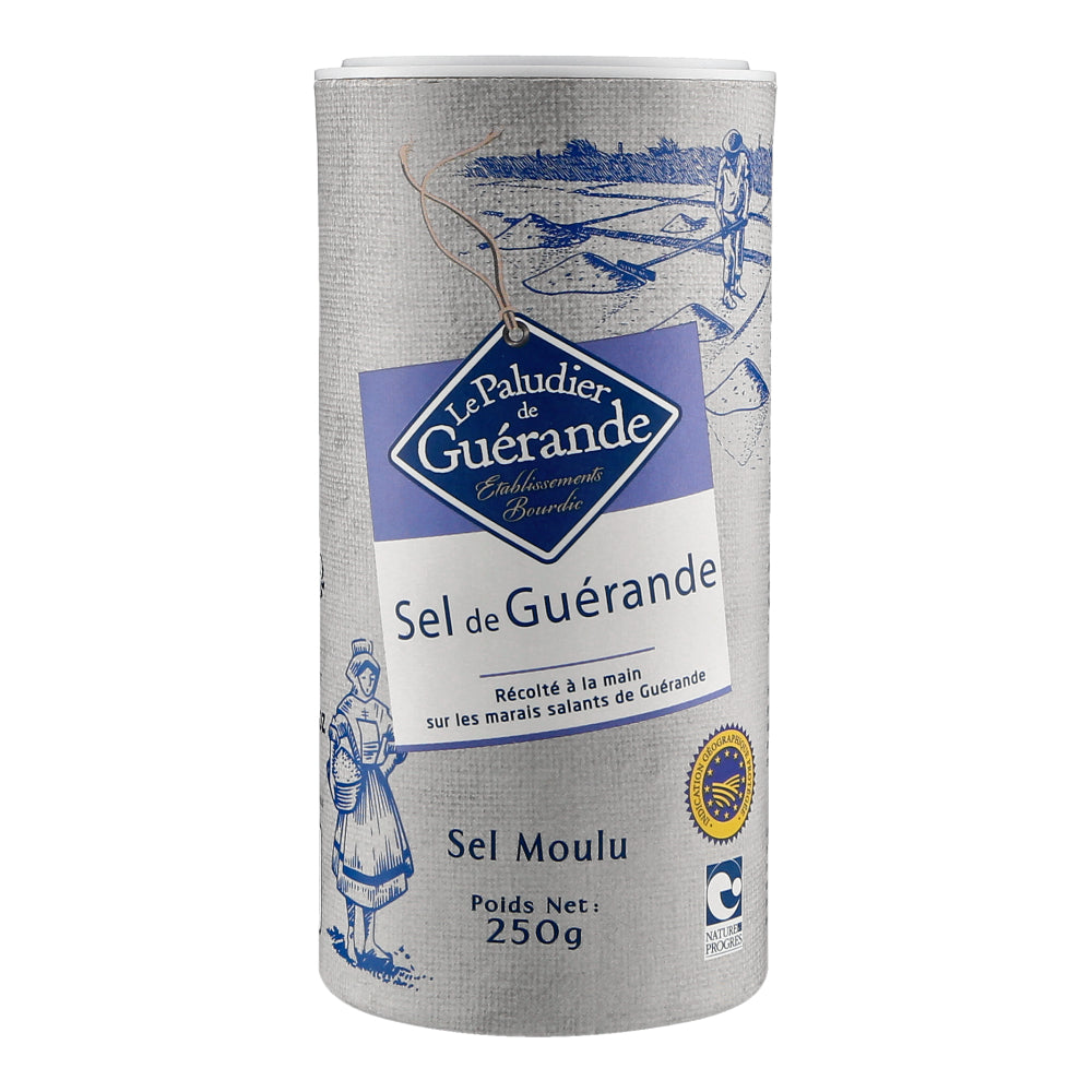 Le Paludier De Guérande Ground Thin (Fin) Sea Salt (Sel Moulu), 250gm