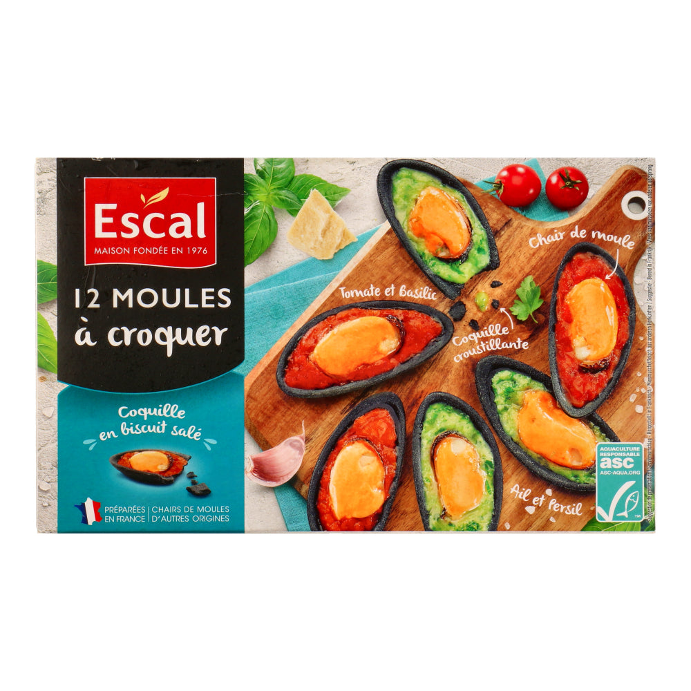 Mussel In Mixed Wafer Shell With Garlic Butter Or Tomato & Basil (Froz