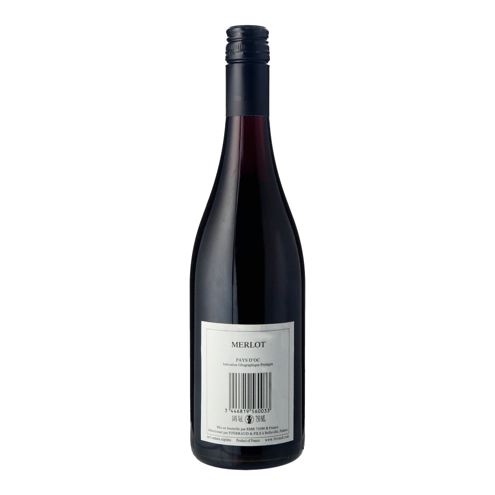 75cl Vin Pays Merlot 2020, IGP De