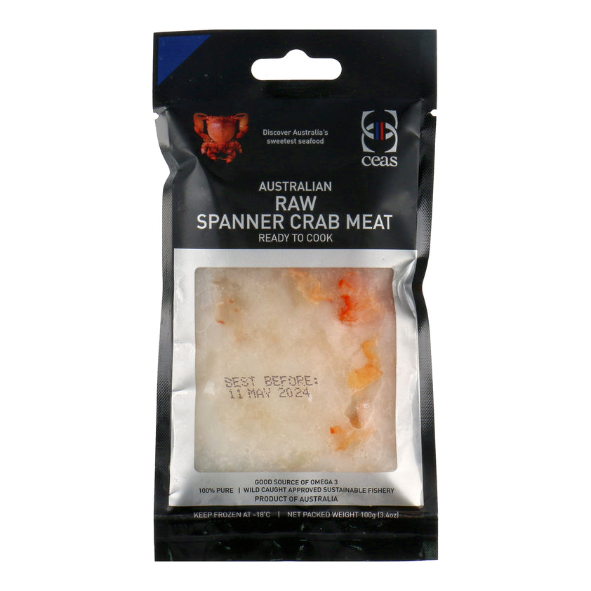 Raw Spanner Crab Meat (Frozen), 100gm
